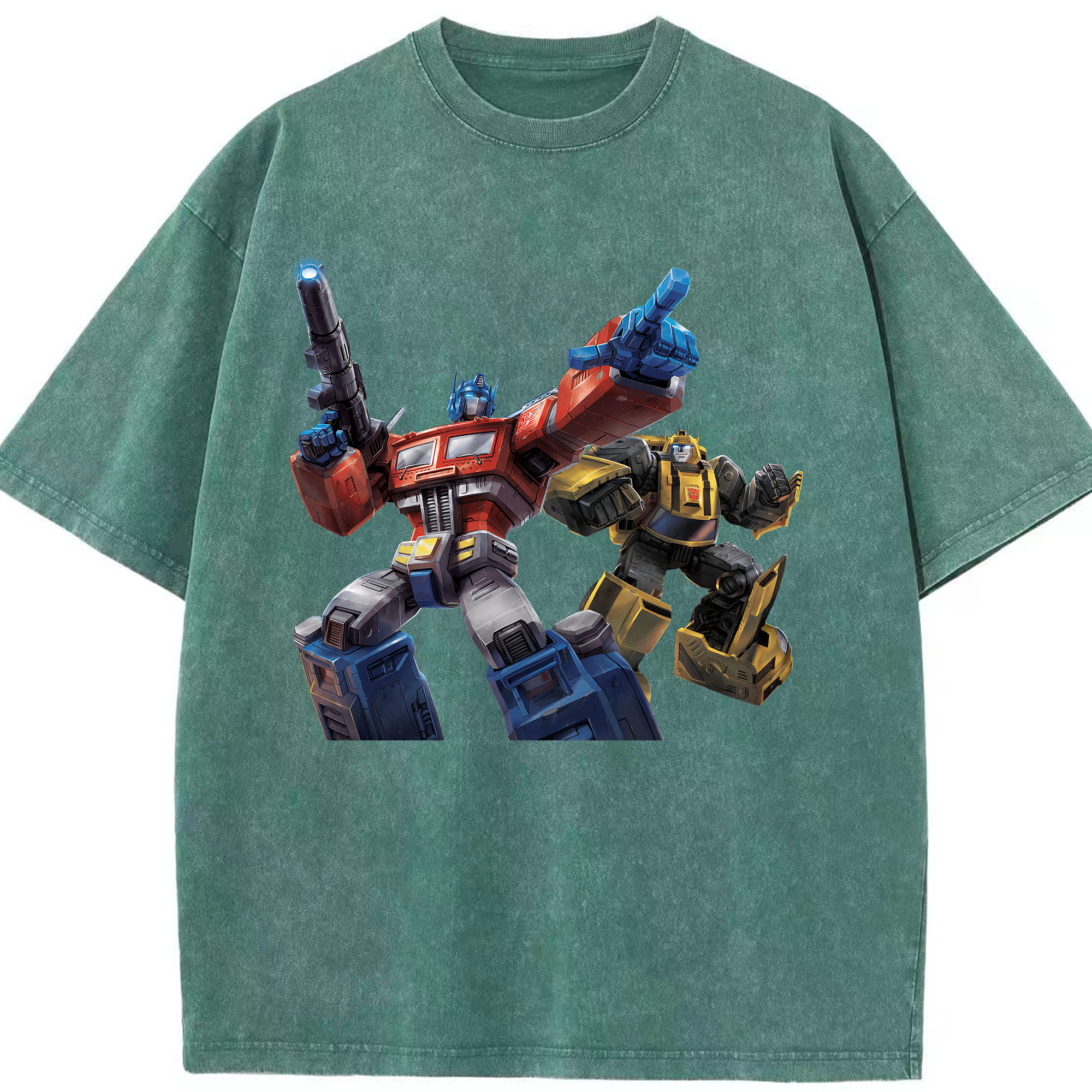 （画像用） Transformers トランスフォーマー 綿100% ヴィンテージ風 半袖Tシャツ（フロントプリント）